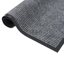 Deurmat Gestreept 60 x 80 cm Grijs