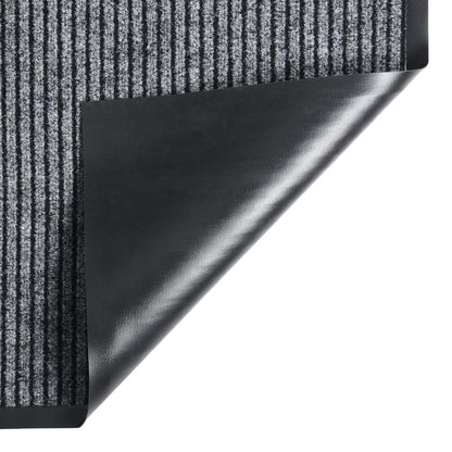 Deurmat Gestreept 60 x 80 cm Grijs