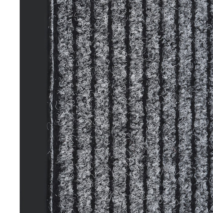 Deurmat Gestreept 60 x 80 cm Grijs