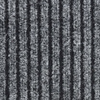 Deurmat Gestreept 60 x 80 cm Grijs