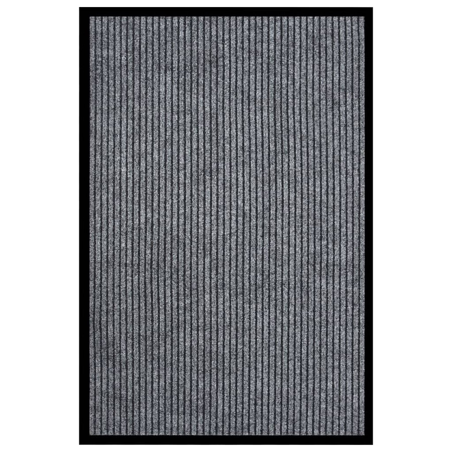 Deurmat Gestreept 80 x 120 cm Grijs