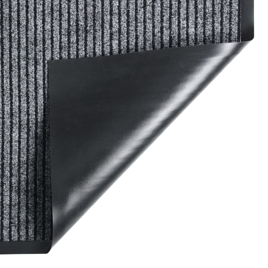 Deurmat Gestreept 80 x 120 cm Grijs