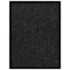 Deurmat 40x60 cm gestreept antraciet