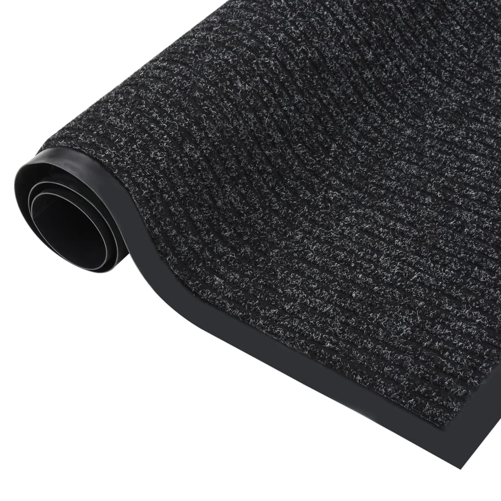 Deurmat Gestreept Kleurig 1 40 x 60 cm Antraciet