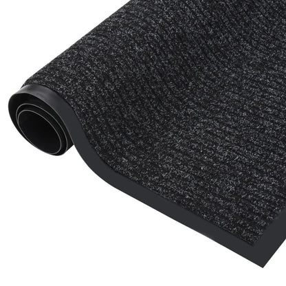 Deurmat Gestreept Kleurig 1 40 x 60 cm Antraciet