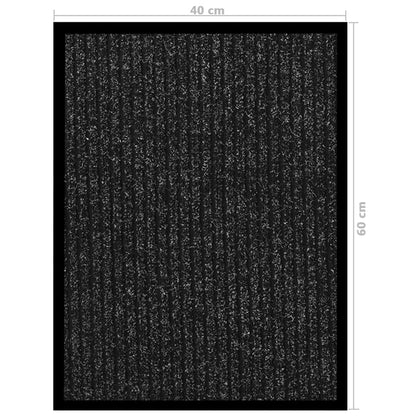 Deurmat Gestreept Kleurig 1 40 x 60 cm Antraciet