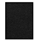 Deurmat 60x80 cm gestreept antraciet