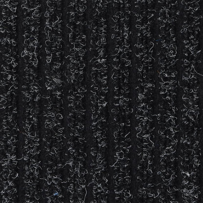 Deurmat Gestreept Kleurig 60 x 80 cm Antraciet