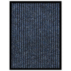 Deurmat 40x60 cm gestreept blauw