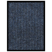 Deurmat 40x60 cm gestreept blauw