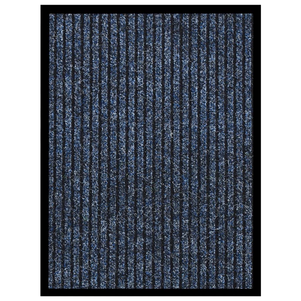 Deurmat Gestreept 40 x 60 cm Blauw