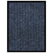 Deurmat Gestreept 40 x 60 cm Blauw