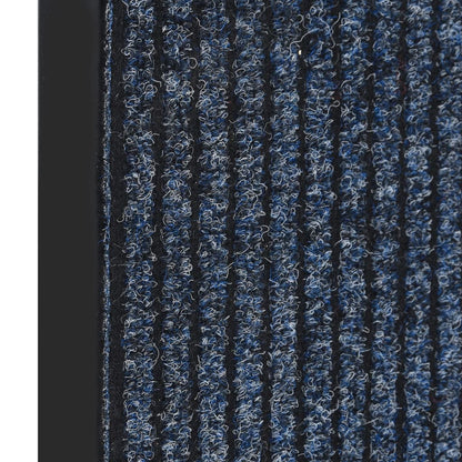 Deurmat Gestreept 40 x 60 cm Blauw