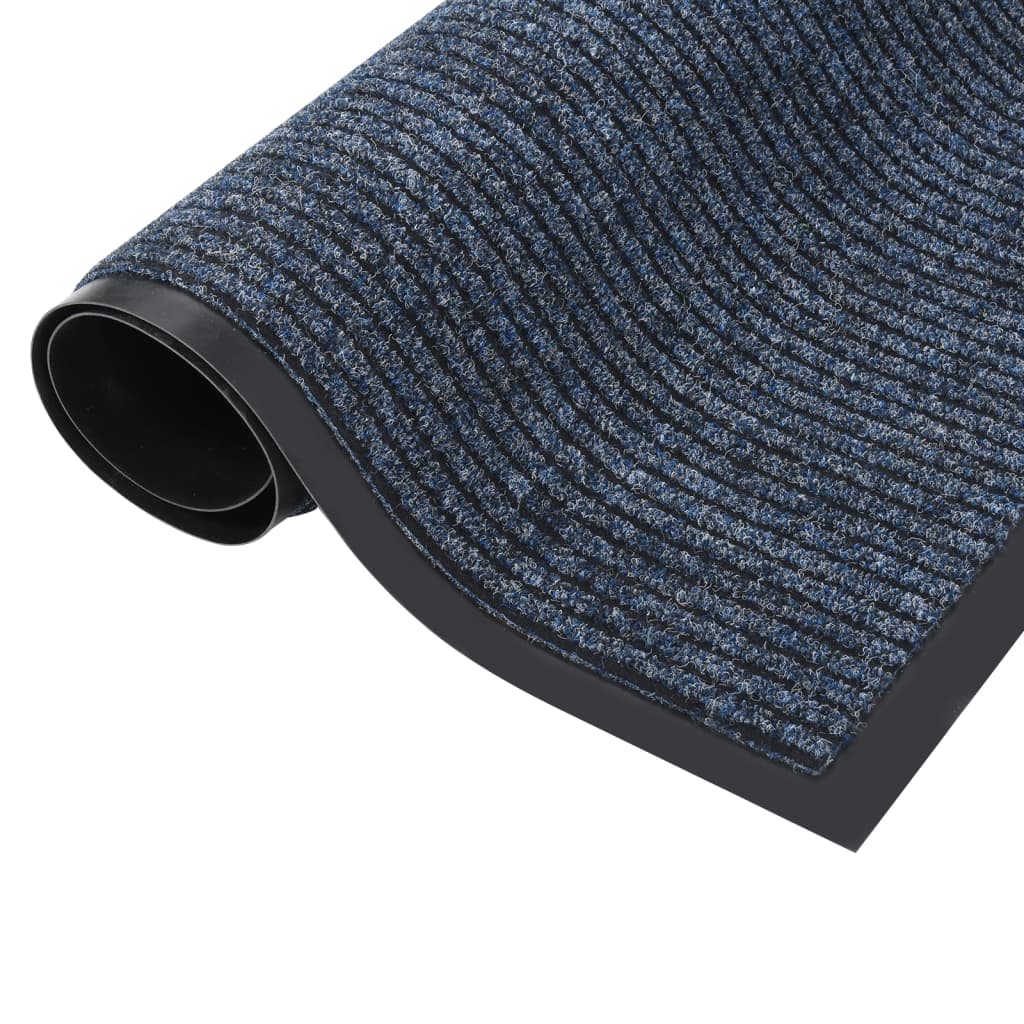 Deurmat Gestreept 40 x 60 cm Blauw