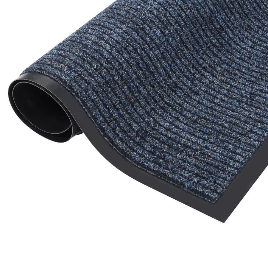 Deurmat Gestreept 40 x 60 cm Blauw