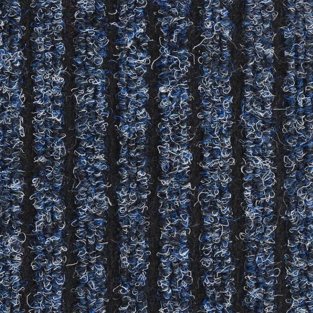 Deurmat Gestreept 40 x 60 cm Blauw