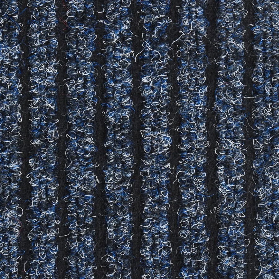 Deurmat Gestreept 40 x 60 cm Blauw