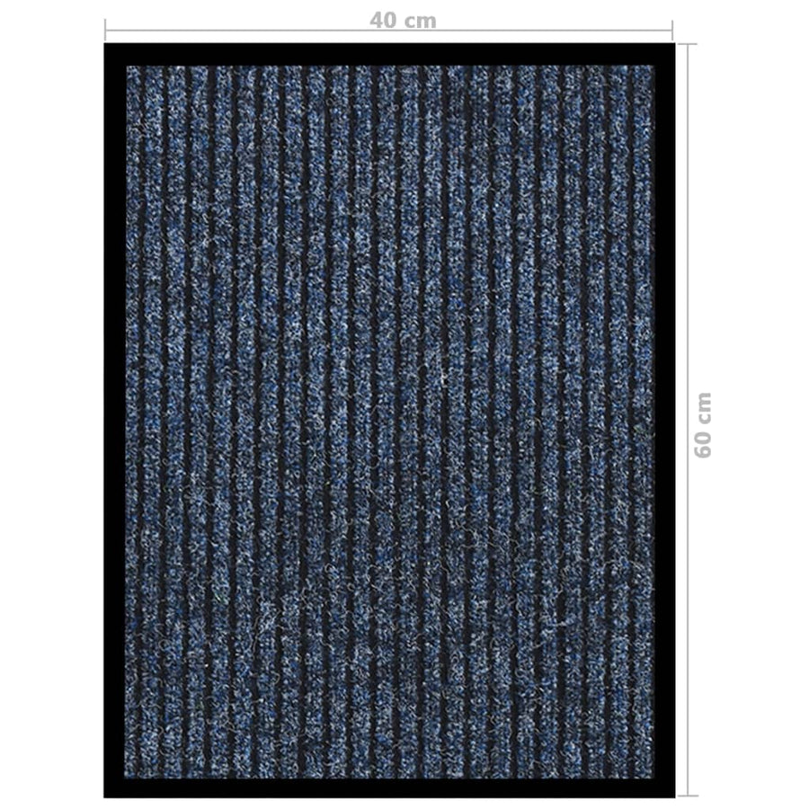Deurmat Gestreept 40 x 60 cm Blauw