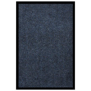 Deurmat 80x120 cm gestreept blauw
