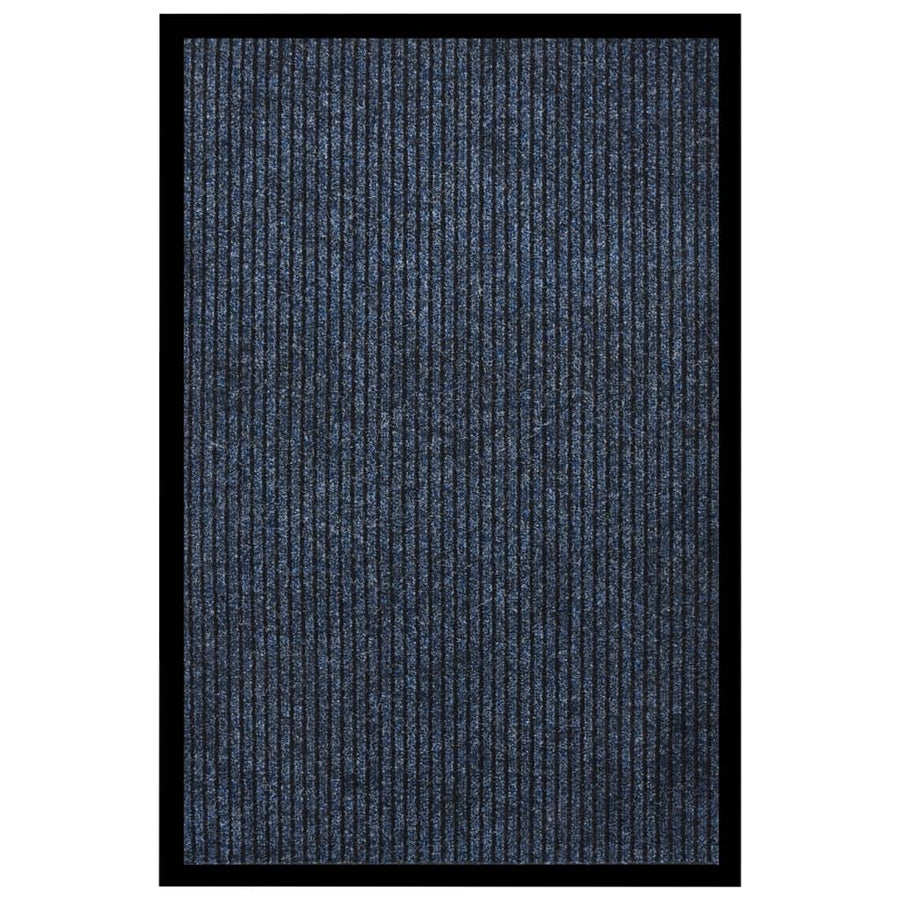 Deurmat Gestreept 80 x 120 cm Blauw