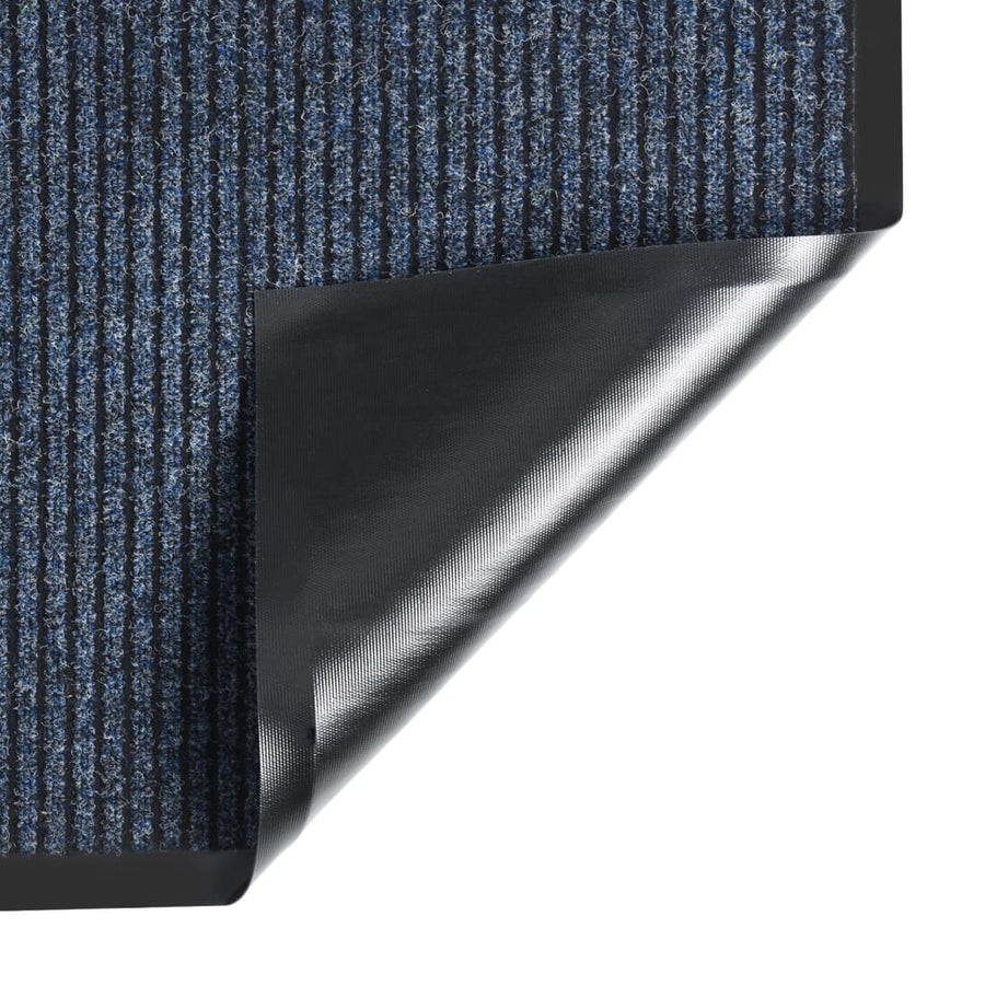 Deurmat Gestreept 80 x 120 cm Blauw