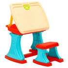 Adjustable children's easel with whiteboard