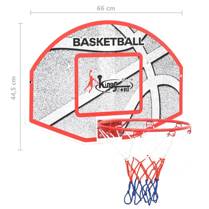 5-Delige Basketbalset Wandmontage 66X44,5 Cm