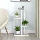 4-tier flower stand 43x22x76 cm metal white