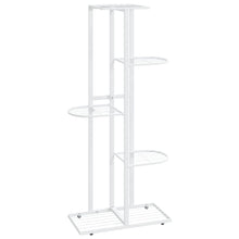 Bloemenstandaard Met 5 Lagen Metaal 43 x 22 x 98 cm Wit