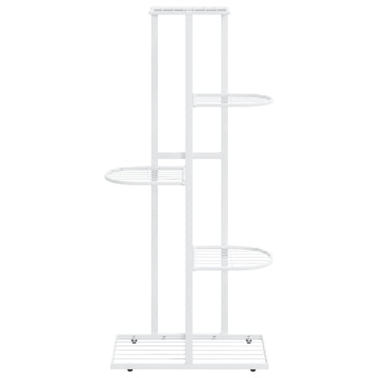 Bloemenstandaard Met 5 Lagen Metaal 43 x 22 x 98 cm Wit