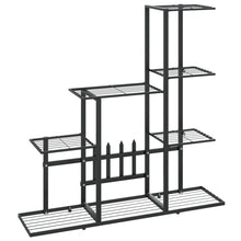 Bloemenstandaard 94,5X25X88 Cm Metaal Zwart 94.5 x 25 x 88 cm Zonder wiel