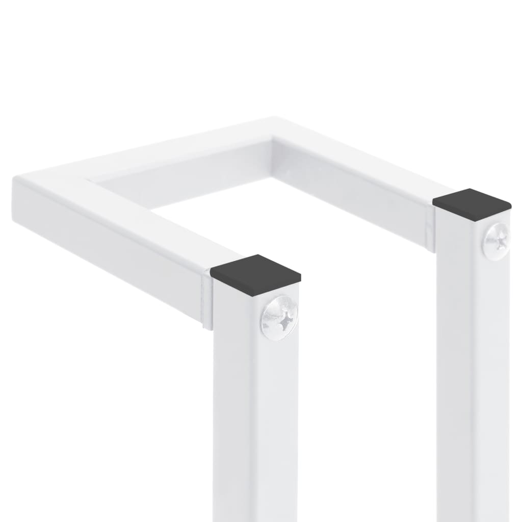 Handdoekenrek 12,5X12,5X60 Cm Staal 12.5 x 12.5 x 60 cm Wit