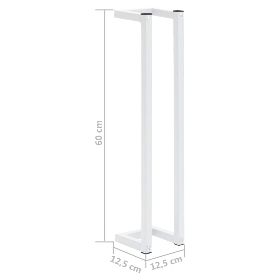 Handdoekenrek 12,5X12,5X60 Cm Staal 12.5 x 12.5 x 60 cm Wit