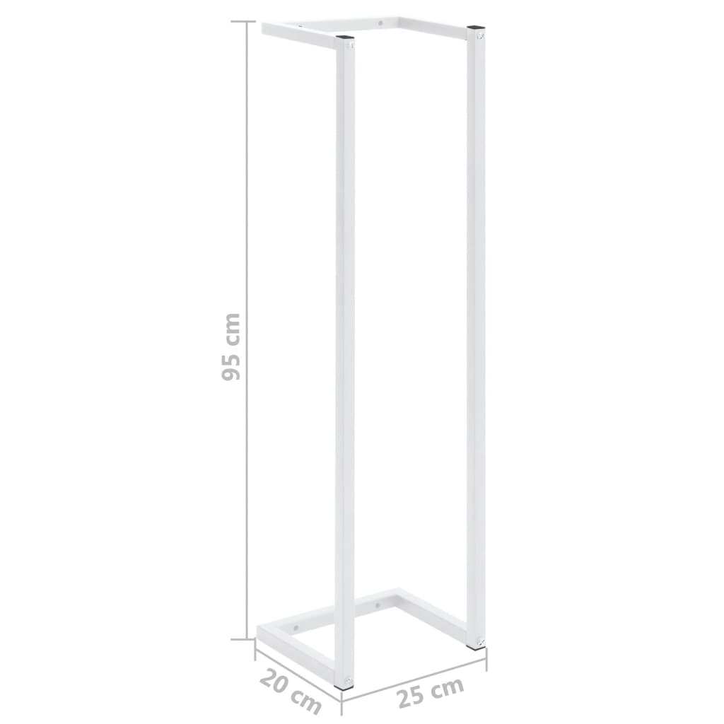 Handdoekenrek Staal 25 x 20 x 95 cm Wit