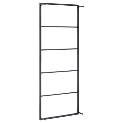 Handdoekenrek Staal 45 x 10 x 115 cm Zwart
