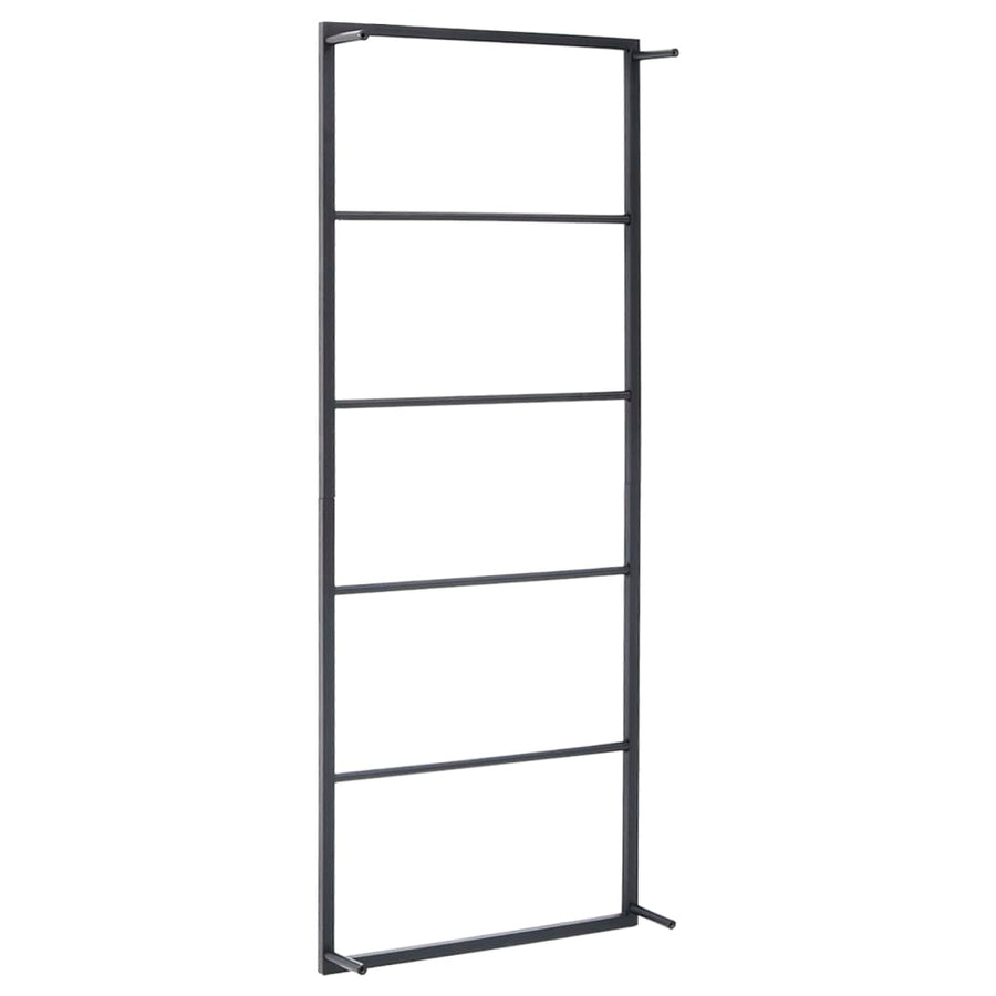 Handdoekenrek Staal 45 x 10 x 115 cm Zwart