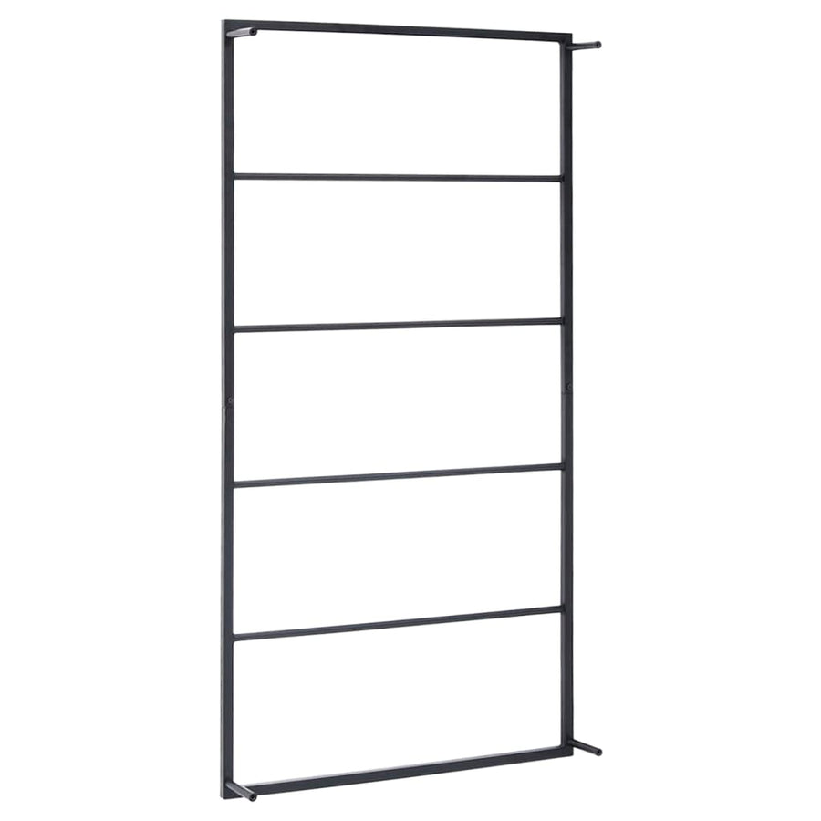Handdoekenrek Staal 60 x 10 x 116 cm Zwart