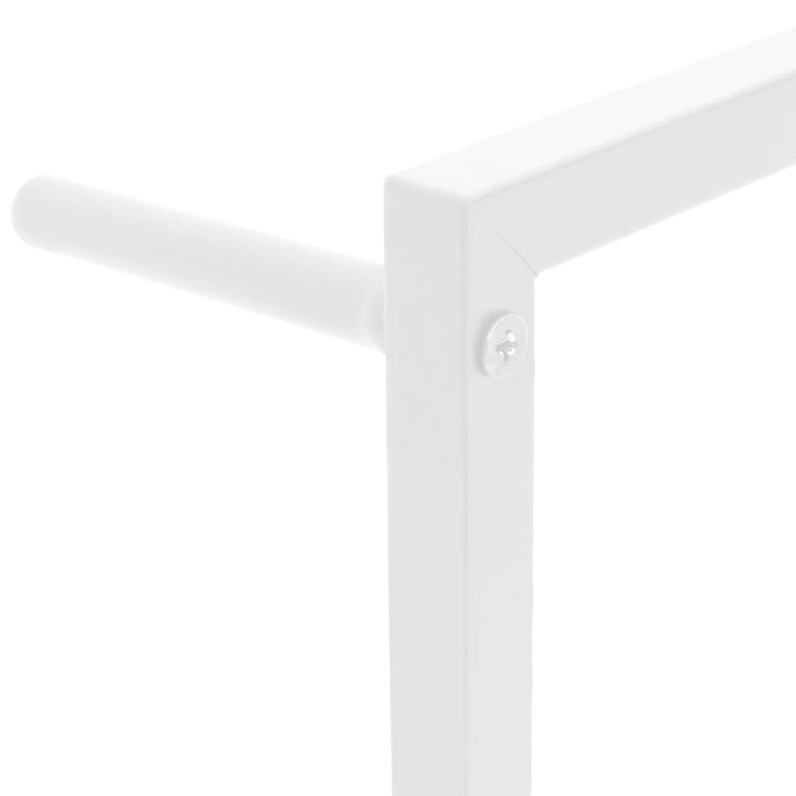 Handdoekenrek Staal 60 x 10 x 116 cm Wit