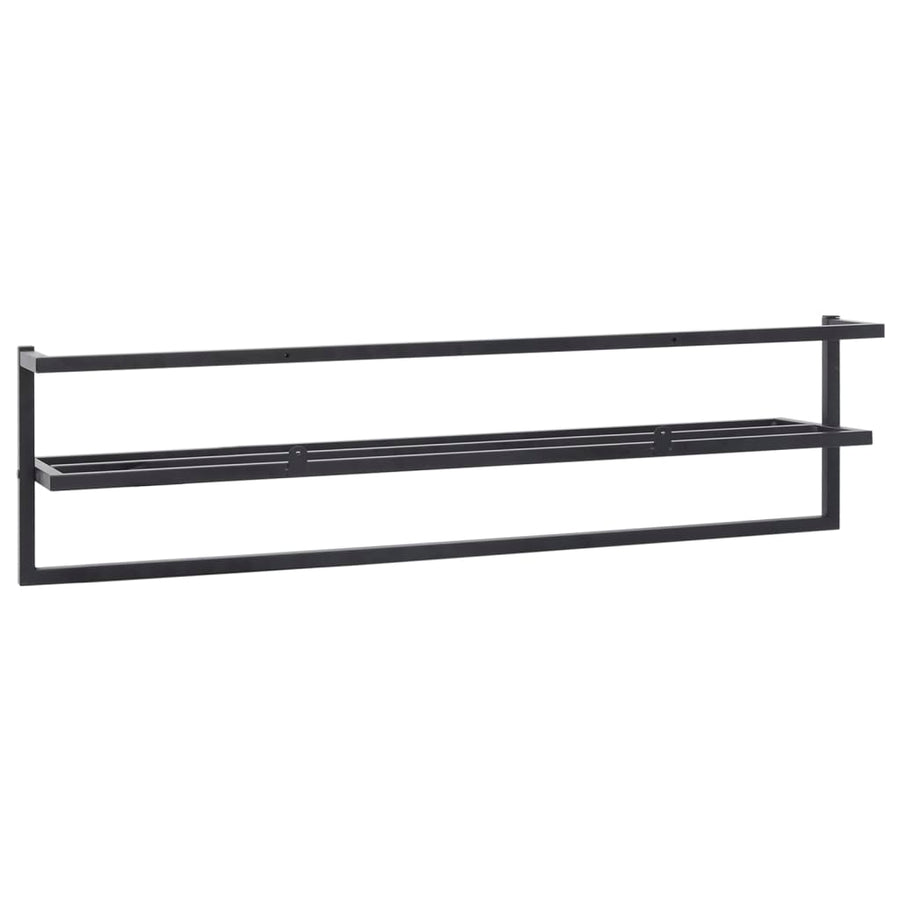 Handdoekenrek 95X25X22 Cm Ijzer Zwart