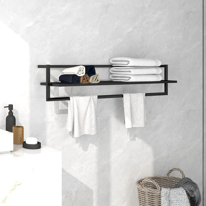 Handdoekenrek 95X25X22 Cm Ijzer Zwart