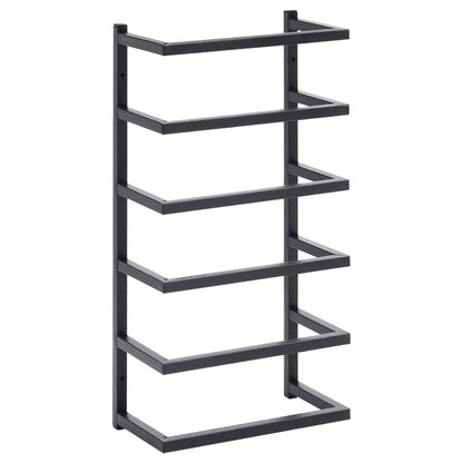 Handdoekenrek Staal 24 x 12 x 48 cm Zwart
