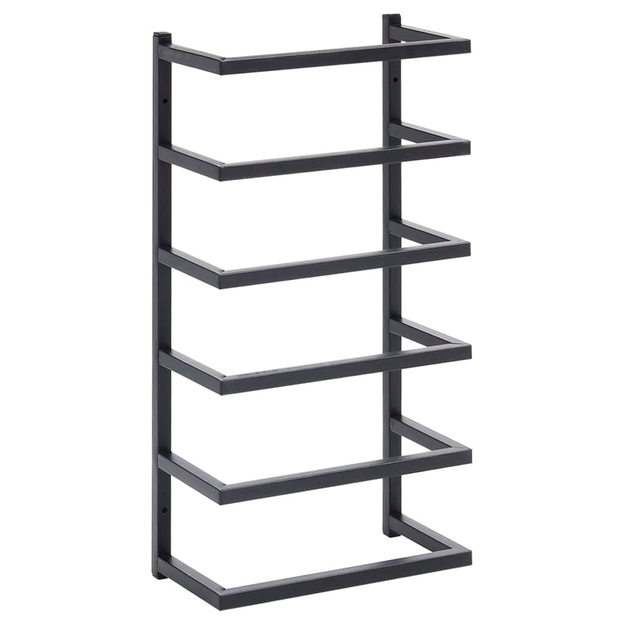 Handdoekenrek Staal 24 x 12 x 48 cm Zwart