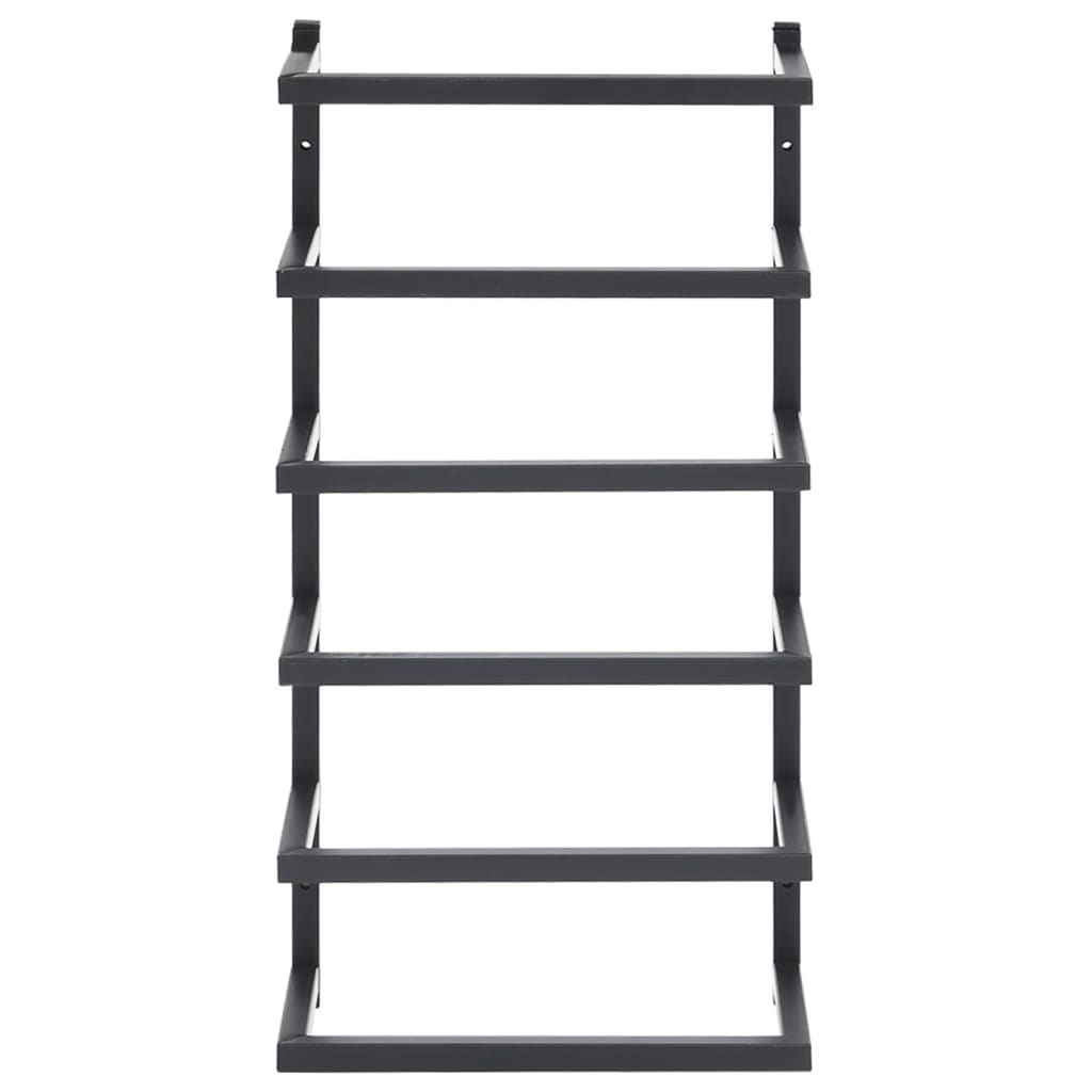 Handdoekenrek Staal 24 x 12 x 48 cm Zwart