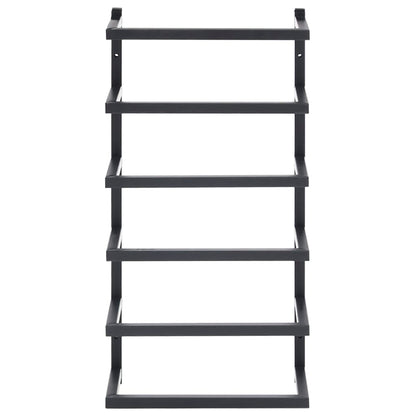 Handdoekenrek Staal 24 x 12 x 48 cm Zwart