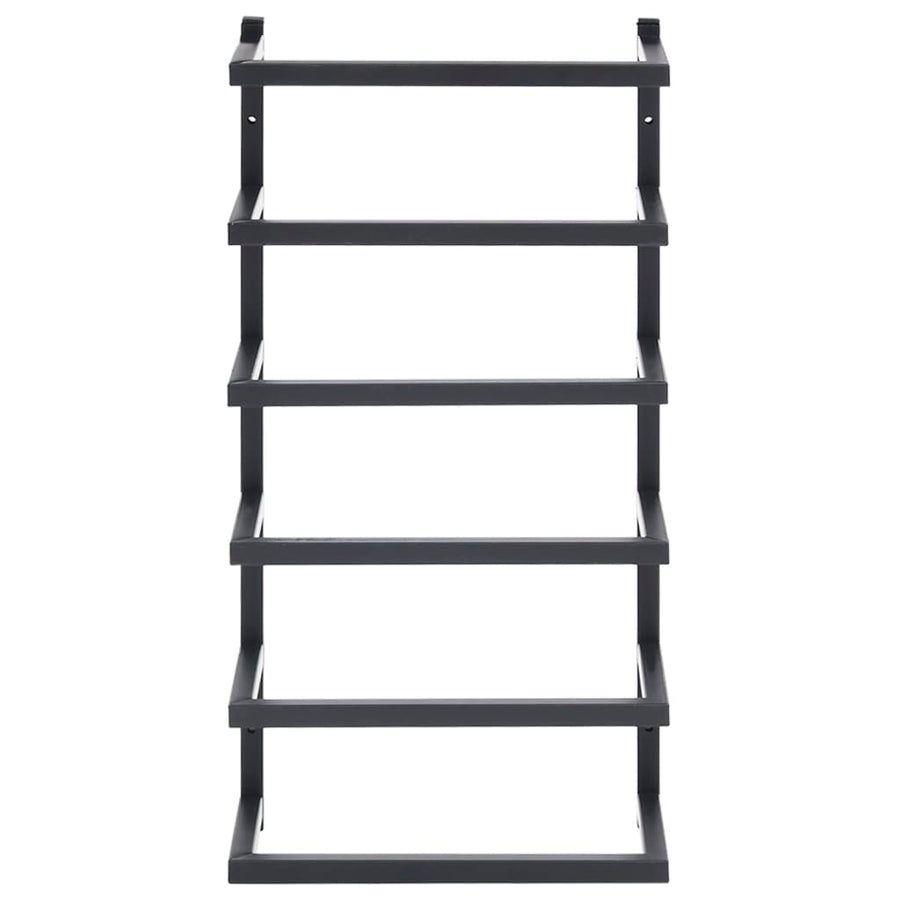 Handdoekenrek Staal 24 x 12 x 48 cm Zwart