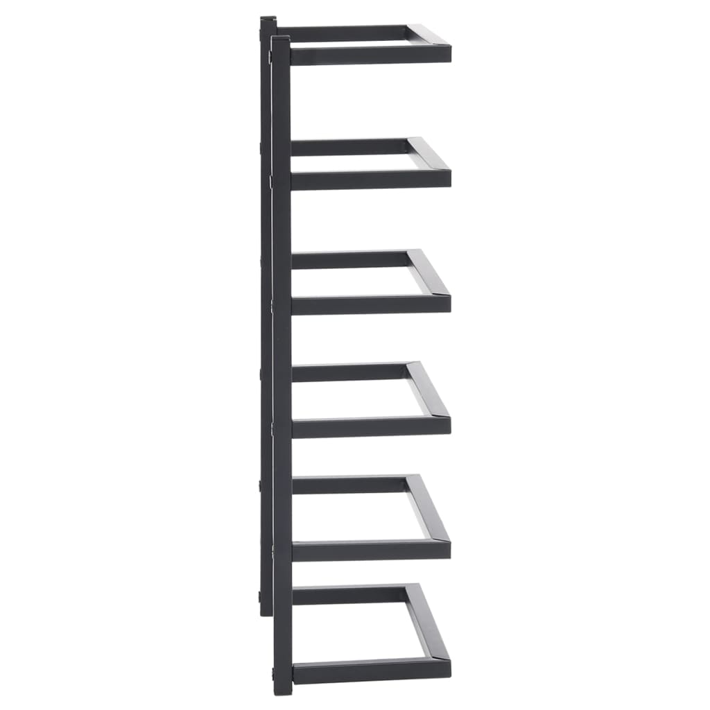 Handdoekenrek Staal 24 x 12 x 48 cm Zwart