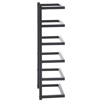 Handdoekenrek Staal 24 x 12 x 48 cm Zwart