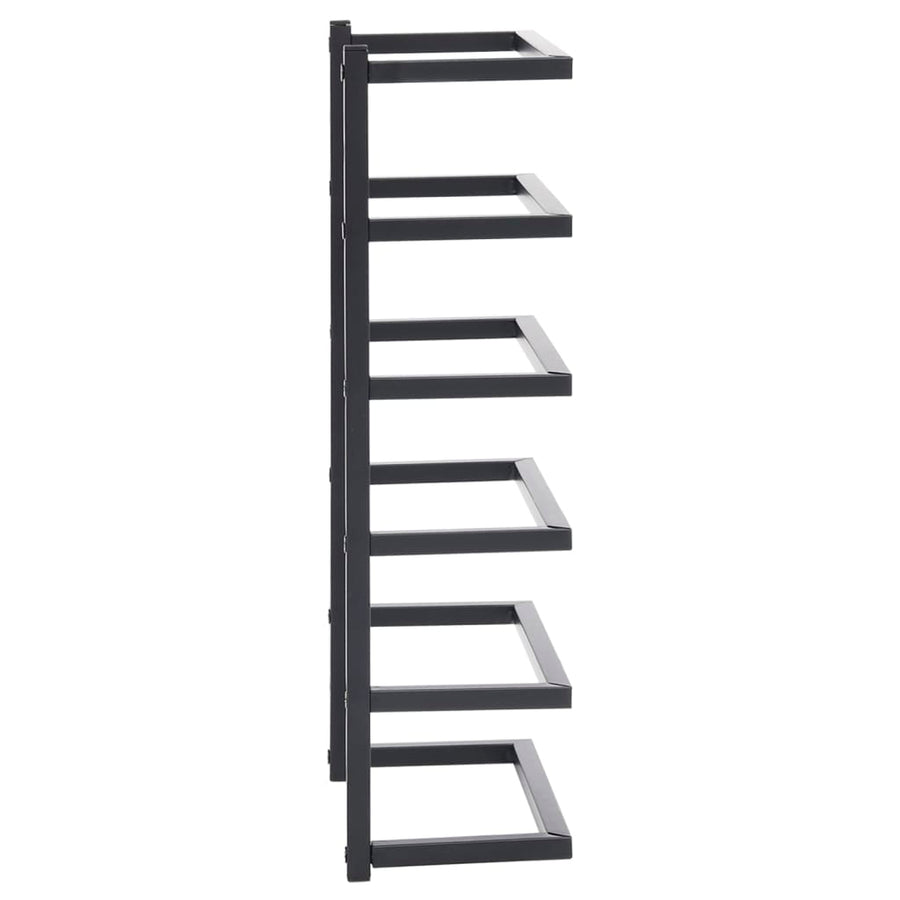Handdoekenrek Staal 24 x 12 x 48 cm Zwart