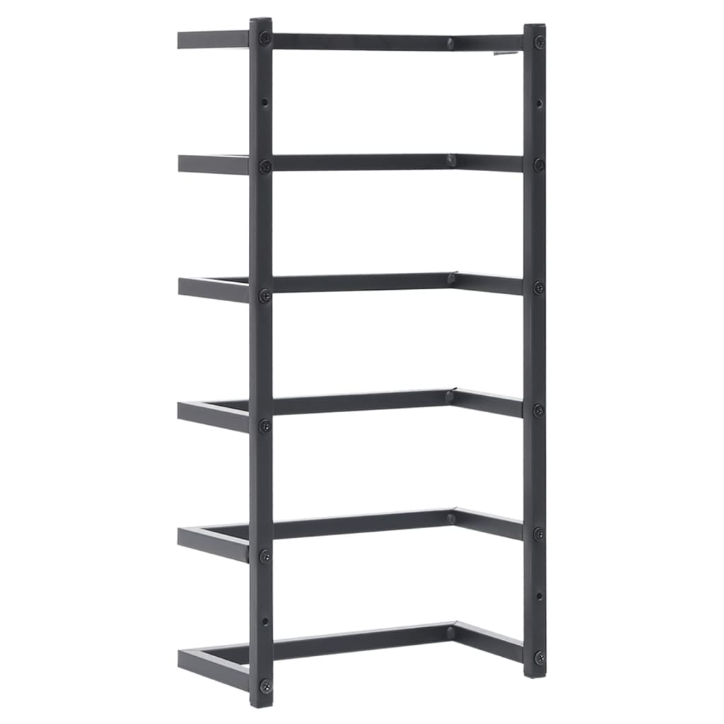 Handdoekenrek Staal 24 x 12 x 48 cm Zwart