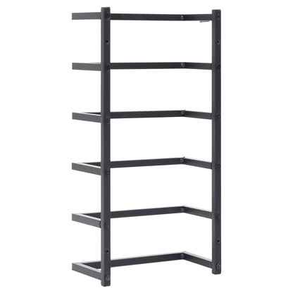 Handdoekenrek Staal 24 x 12 x 48 cm Zwart